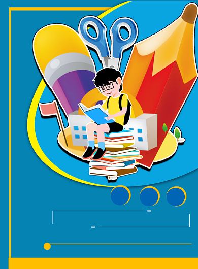 蓝色学科辅导印刷海报背景