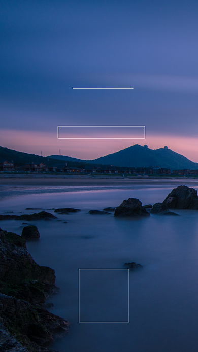 创意时尚风景日签海报背景