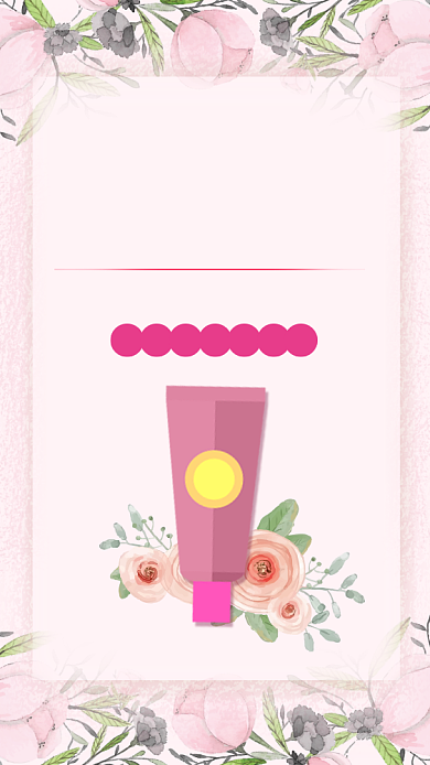 白色缤纷樱花护手霜宣传手机海报背景