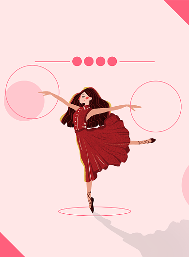 简约舞蹈培训海报背景