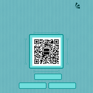 浅绿色简约二维码新媒体配图背景