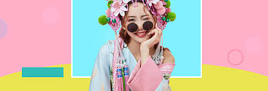 秋冬女装新风尚淘宝banner背景