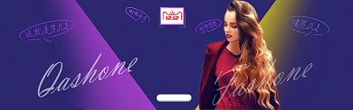 蓝色调女装双十二促销banner背景