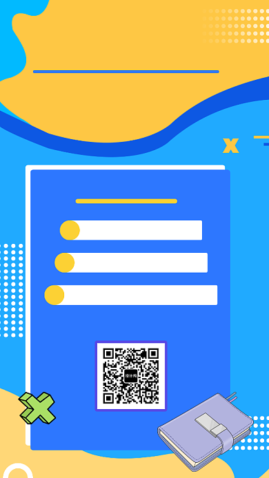 蓝色创意几何学习培训手机海报模板背景