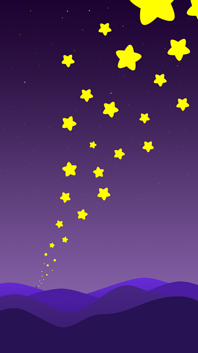 创意紫色星空手机壁纸海报背景