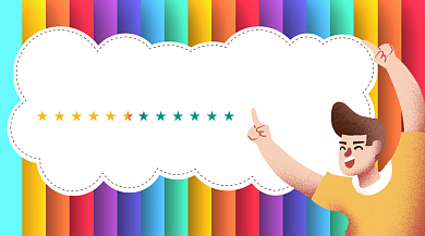 多彩ppt教程宣传手机海报背景