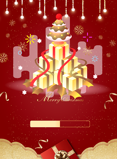 圣诞钜惠打折让利印刷海报背景