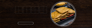 黑色杂志风卤味豆腐干促销banner背景