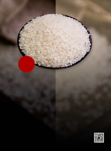 黑色金色杂志美食农产品有机大米印刷海报背景