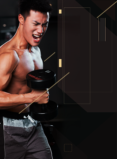 运动健身健身俱乐部健身中心宣传海报背景