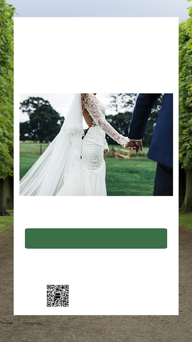 婚纱摄影促销手机海报背景