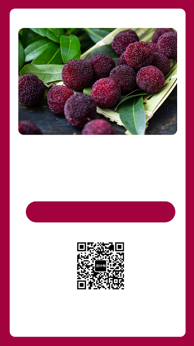 紫色杨梅宣传促销手机海报背景