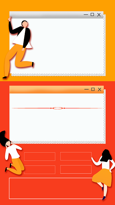 简约红色学生会招新手机海报背景