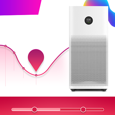 清新空气净化器双十二促销直通车背景