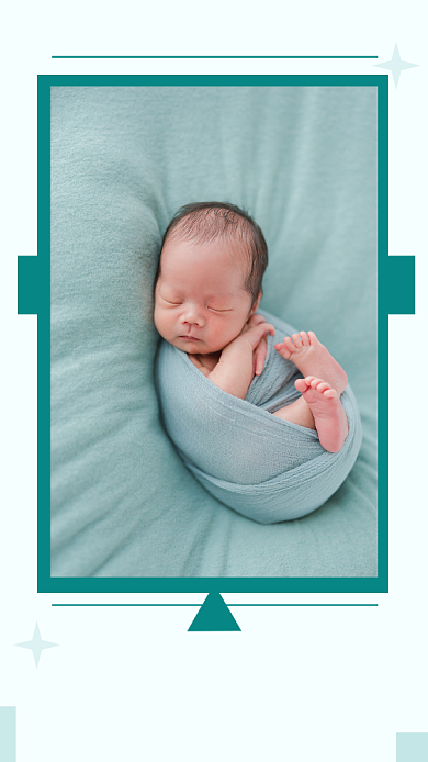 绿色清新你好八月日签海报背景