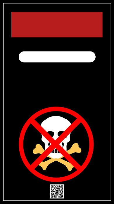 简洁禁毒宣传手机海报模板背景