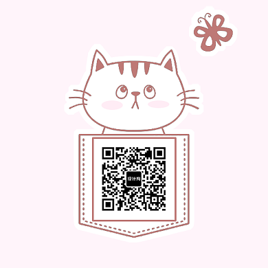 卡通可爱二维码猫咪背景