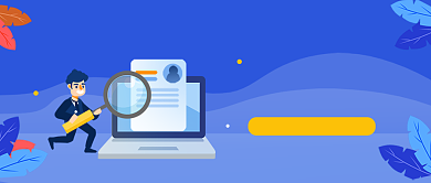 招聘人才广告蓝色商务风新媒体配图背景