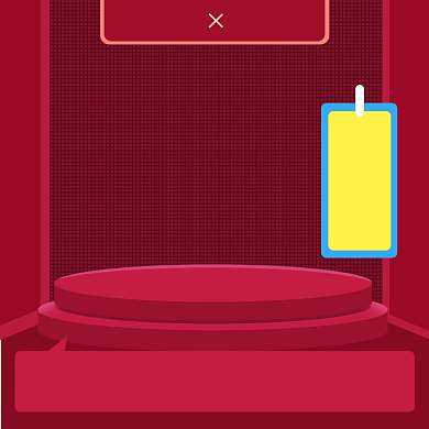 造物节红色手绘波普风化妆美容电商主图模板背景