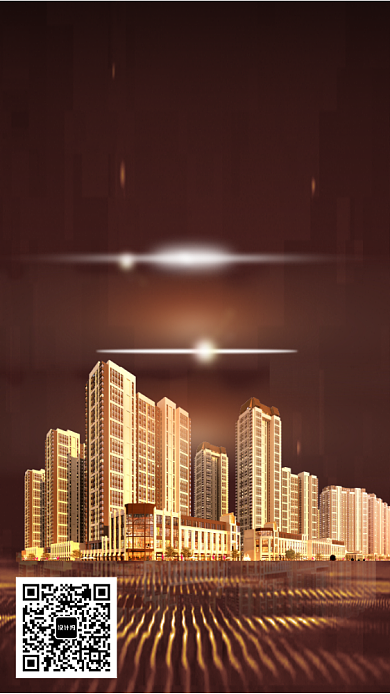 房产售楼印刷海报背景