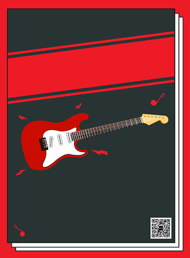 音乐培训寒假班招生宣传广告印刷海报背景