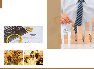 金融企业投资宣传广告二折页背景