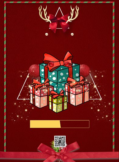 圣诞促销喜庆印刷海报背景