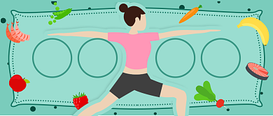 瑜伽健身微信首图背景