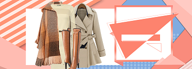 粉色时尚年货节女装促销banner背景