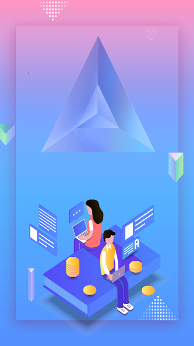 科技数据金融海报背景