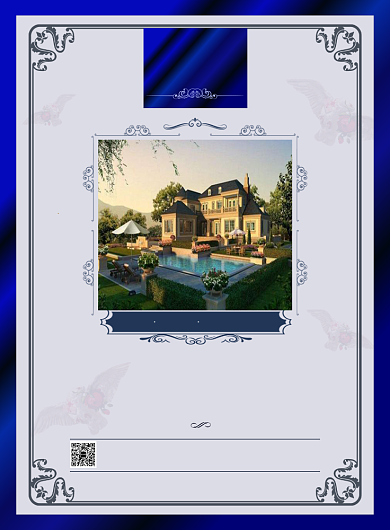 蓝色丝绸大气欧式房地产海报背景