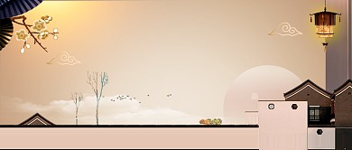 金色大气建筑新中式房地产大广告微信公众号素材图片背景