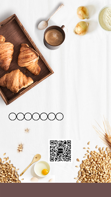 传统营养早餐海报背景