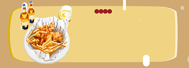 啤酒炸鸡淘宝banner背景