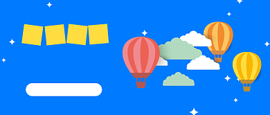 旅行毕业季蓝色简约公众号首图背景