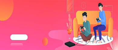 卡通手绘游戏大礼包插画微信公众号素材图片背景