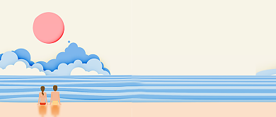 浪漫唯美手绘简笔画七夕情人节广告微信公众号素材图片背景
