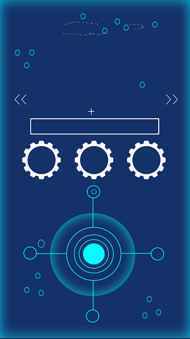 科技未来信息数据储存蓝色手机海报背景