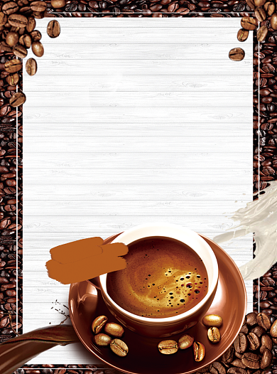 创意休闲咖啡促销宣传单背景