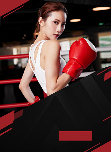 大气时尚拳击健身运动宣传广告印刷海报背景