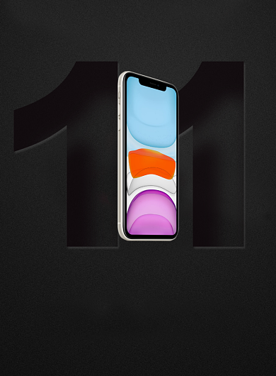 黑色简约iPhone11苹果首发印刷海报背景