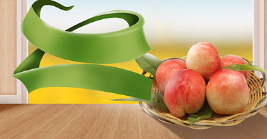 清新双十二新鲜水果促销电商海报背景