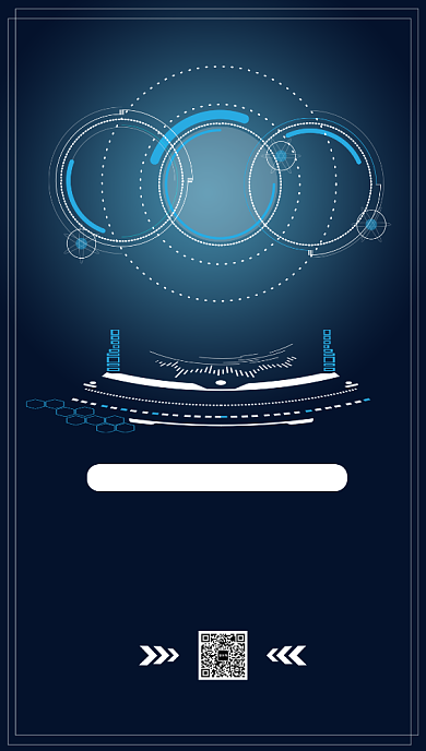 6g研发启动扁平海报背景