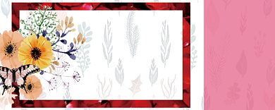 粉色50元活动代金券背景