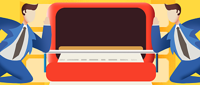 卡通对称感谢2019努力公众号首图背景