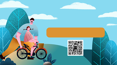 手绘扁平肌理亲子教育手机海报背景