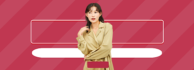 简约风女装专场淘宝banner背景