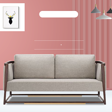 北欧极简家居风主图背景