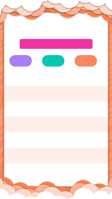 手绘寒假作业课程表手机海报背景