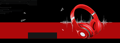 蓝牙耳机海报banner背景